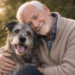 man met hond